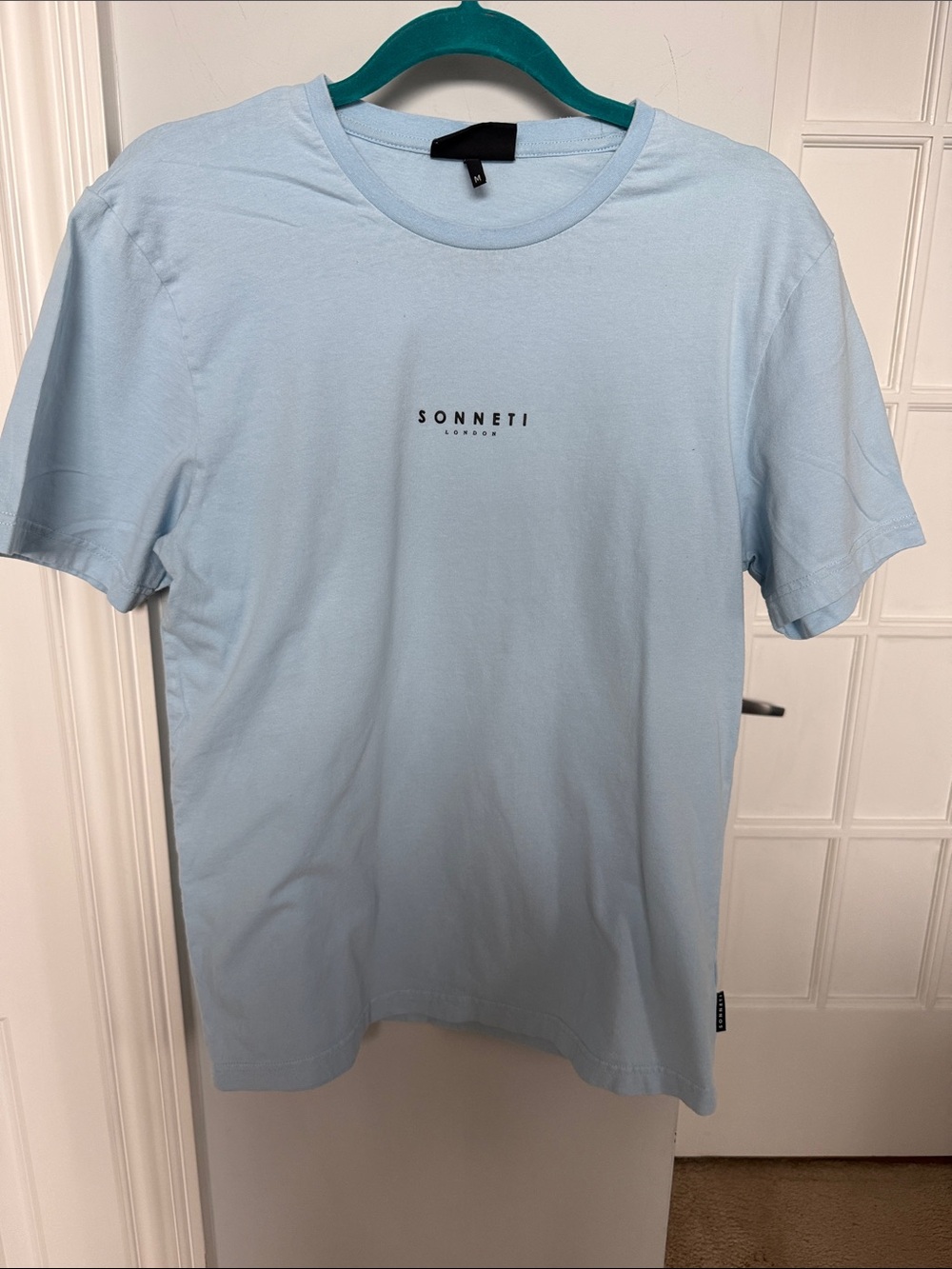 Pale Blue Logo Crewneck Tee